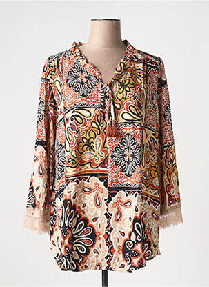 Tunique manches longues orange JEAN MARC PHILIPPE pour femme