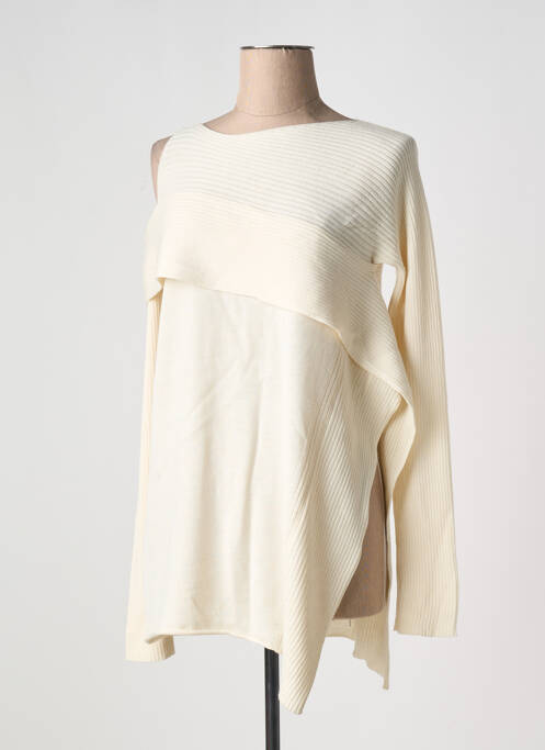 Pull tunique beige CREA CONCEPT pour femme