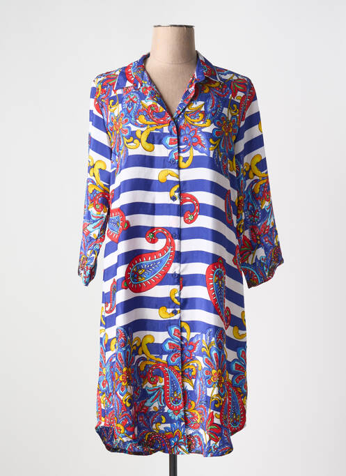 Robe courte bleu ANTICA SARTORIA pour femme