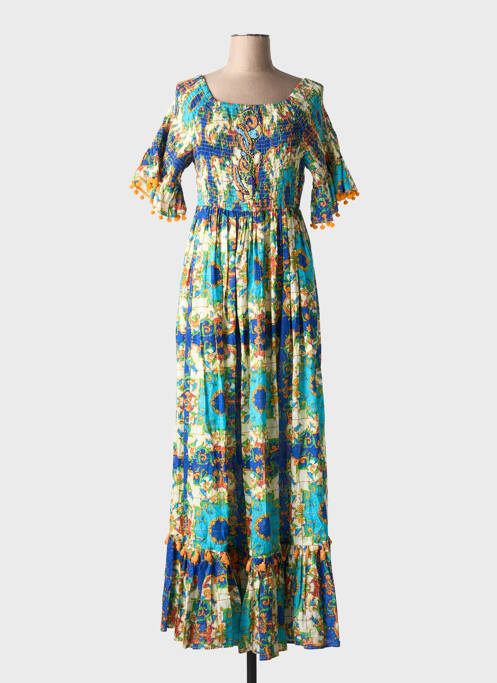 Robe longue bleu ANTICA SARTORIA pour femme