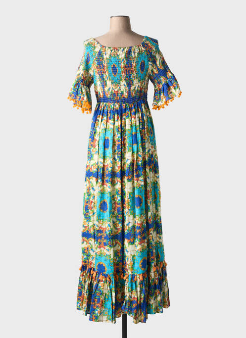 Robe longue bleu ANTICA SARTORIA pour femme