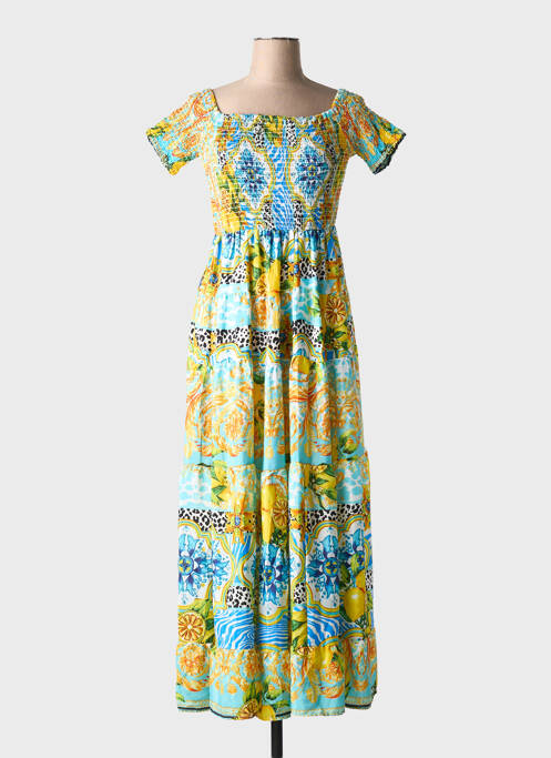 Robe longue bleu ANTICA SARTORIA pour femme