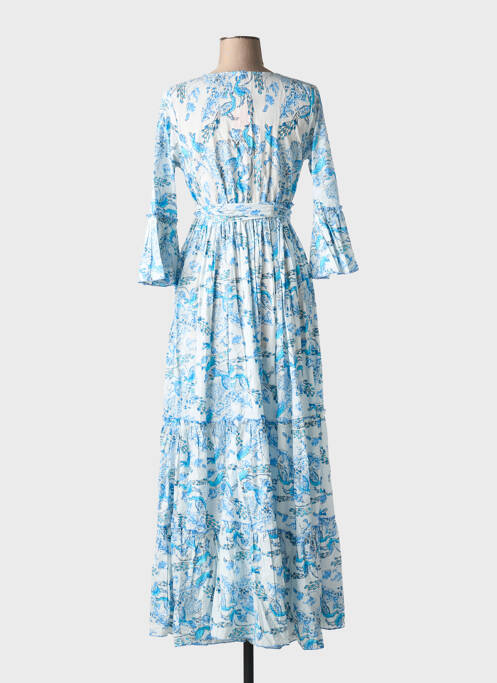 Robe longue bleu FASHION pour femme