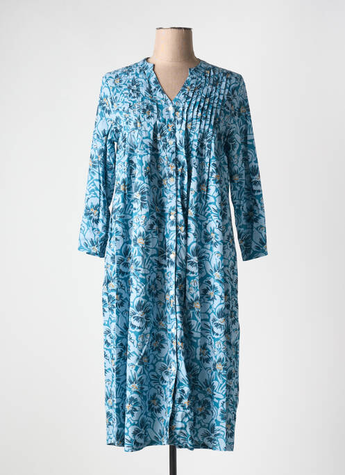 Robe mi-longue bleu ZEN ETHIC pour femme