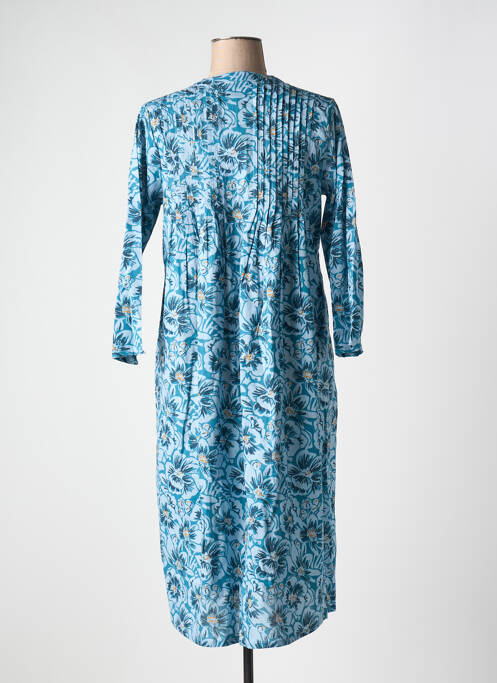 Robe mi-longue bleu ZEN ETHIC pour femme