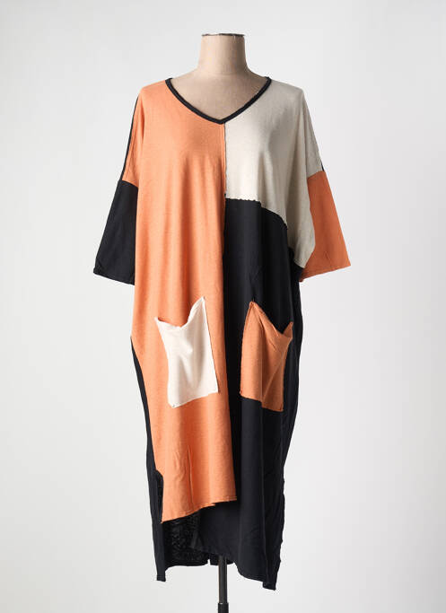 Robe mi-longue noir KEDZIOREK pour femme