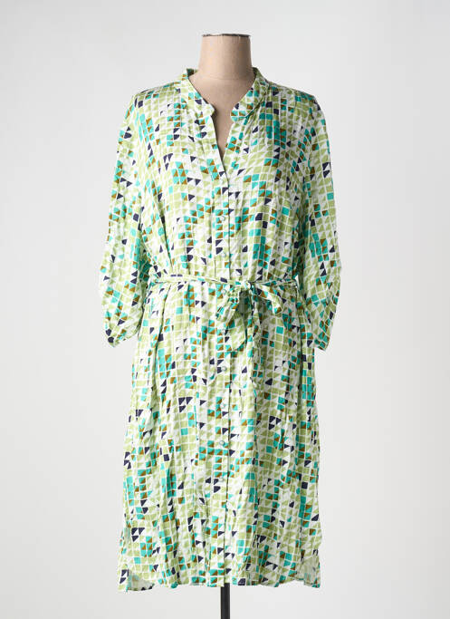 Robe mi-longue vert REVER MILE pour femme