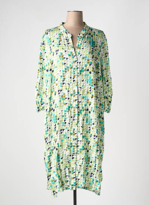 Robe mi-longue vert REVER MILE pour femme