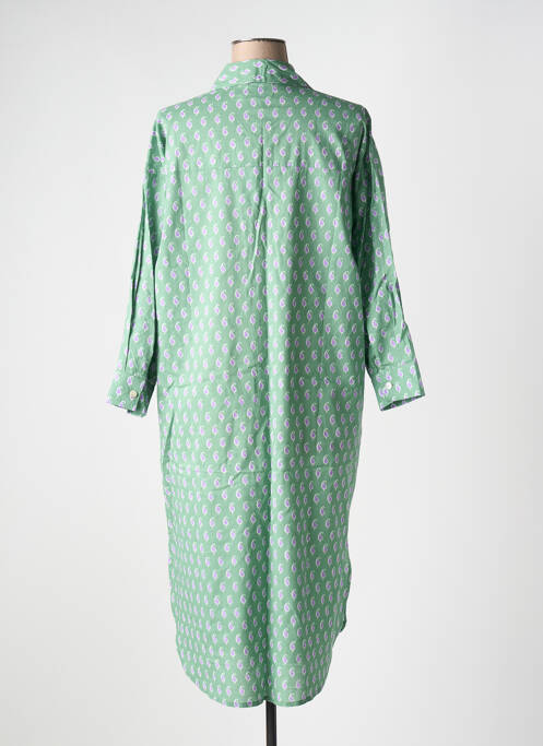 Robe mi-longue vert ZEN ETHIC pour femme