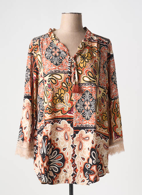 Tunique manches longues orange JEAN MARC PHILIPPE pour femme