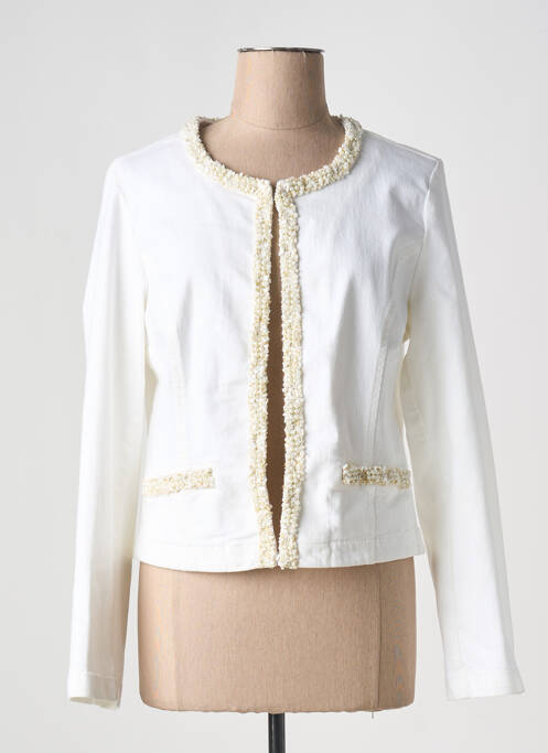 Veste casual beige LAUREN VIDAL pour femme