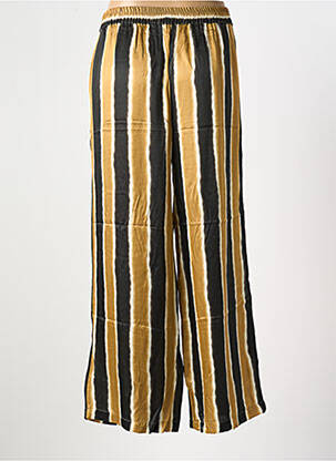 Pantalon large coupe fluide taille normale or LAUREN VIDAL femme
