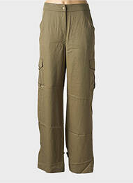 Pantalon cargo taille normale taille normale vert FLY GIRL femme