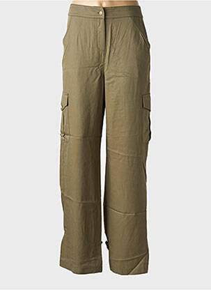 Pantalon cargo taille normale taille normale vert FLY GIRL femme