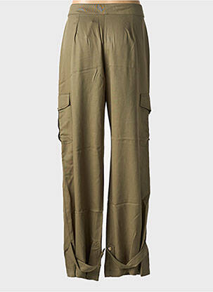 Pantalon cargo taille normale taille normale vert FLY GIRL femme