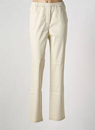 Jegging tissage popeline taille normale beige TONI femme