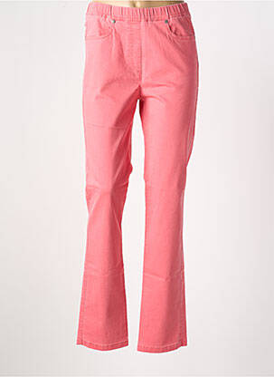 Jegging tissage popeline taille normale rose TONI femme