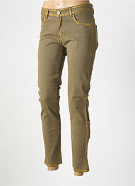 Jeans coupe slim taille basse taille basse vert ELISA CAVALETTI femme