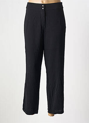Pantalon 7/8 taille à pinces taille normale noir DANIELA DALLAVALLE femme