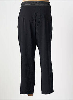 Pantalon 7/8 taille à pinces taille normale noir DANIELA DALLAVALLE femme
