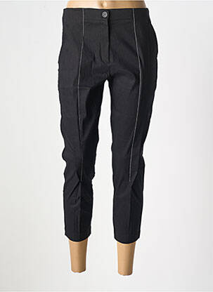 Pantalon 7/8 taille élastique taille normale noir CREA CONCEPT femme