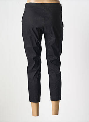 Pantalon 7/8 tissage popeline taille normale noir CREA CONCEPT femme
