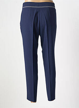 Pantalon slim taille haute taille haute bleu ANDAMIO femme
