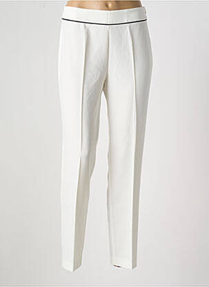 Pantalon slim slim taille haute blanc ANDAMIO femme