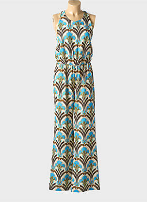 Combi-pantalon sans manche sans manche bleu LAUREN VIDAL femme