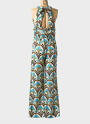 Combi-pantalon sans manche sans manche bleu LAUREN VIDAL femme