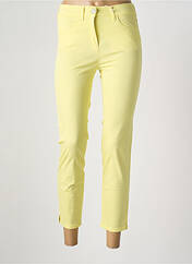 Jeans coupe slim jaune TONI pour femme seconde vue