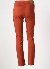 Jeans coupe slim orange ANDAMIO pour femme seconde vue