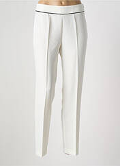 Pantalon slim blanc ANDAMIO pour femme seconde vue