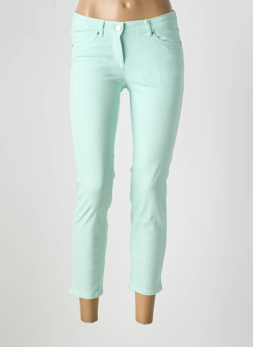 Jeans coupe slim vert TONI pour femme