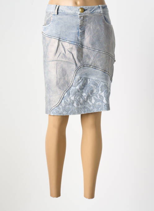 Jupe mi-longue bleu ELISA CAVALETTI pour femme