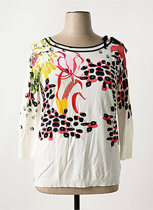 Pull col bateau manches 3/4 beige JEI'S BY LETIZIA DENARO femme