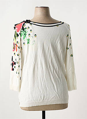 Pull col bateau manches 3/4 beige JEI'S BY LETIZIA DENARO femme