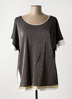 Top stretch manches courtes bleu ELISA CAVALETTI femme