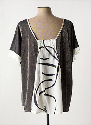 Top stretch manches courtes bleu ELISA CAVALETTI femme