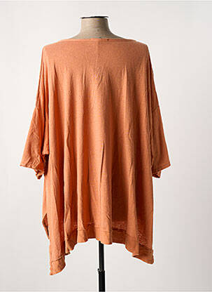 Gilet manches longues manches 3/4 orange KEDZIOREK femme