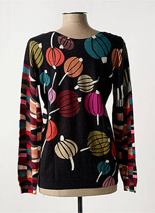 Pull col bateau manches longues noir JEI'S BY LETIZIA DENARO femme