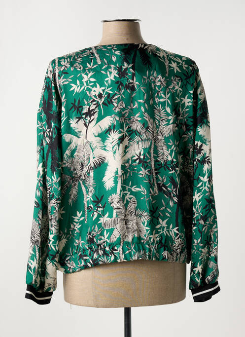 Blouson vert LAUREN VIDAL pour femme