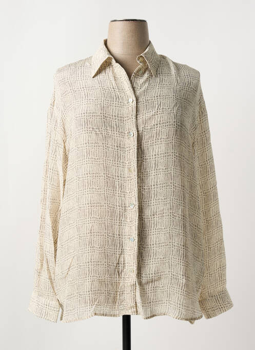 Chemisier beige SKILLS & GENES pour femme