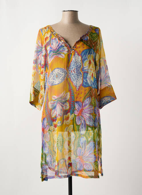 Robe de plage jaune ANTICA SARTORIA pour femme