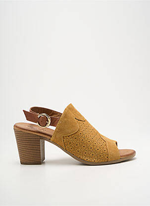 Sandales/nu pieds talon bottier talon de 7 à 9cm marron COCO ET ABRICOT femme