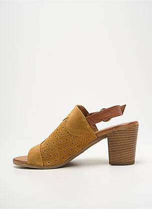 Sandales/nu pieds talon bottier talon de 7 à 9cm marron COCO ET ABRICOT femme