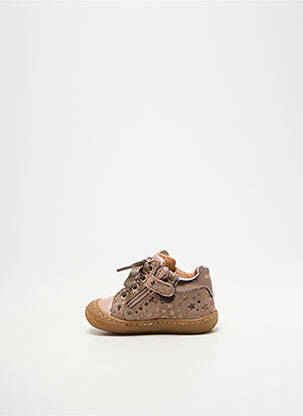Bottillons semelle amovible bout rond rose BABYBOTTE fille