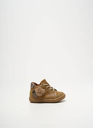 Bottillons fermeture lacets bout rond marron BELLAMY fille