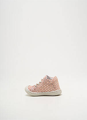 Bottillons nubuck bout rond rose BELLAMY fille
