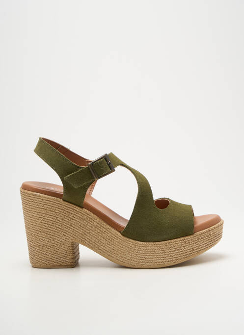 Sandales/Nu pieds vert XAPATAN pour femme